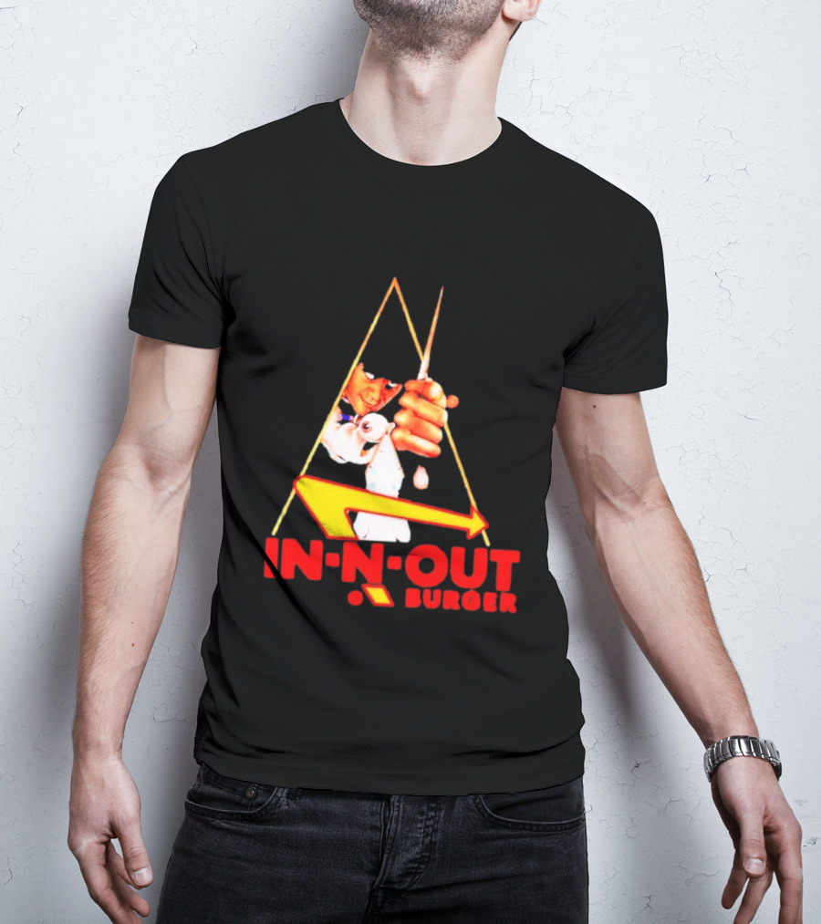 A Work Orange In N Out Burger Logo Mashup T-Shirt