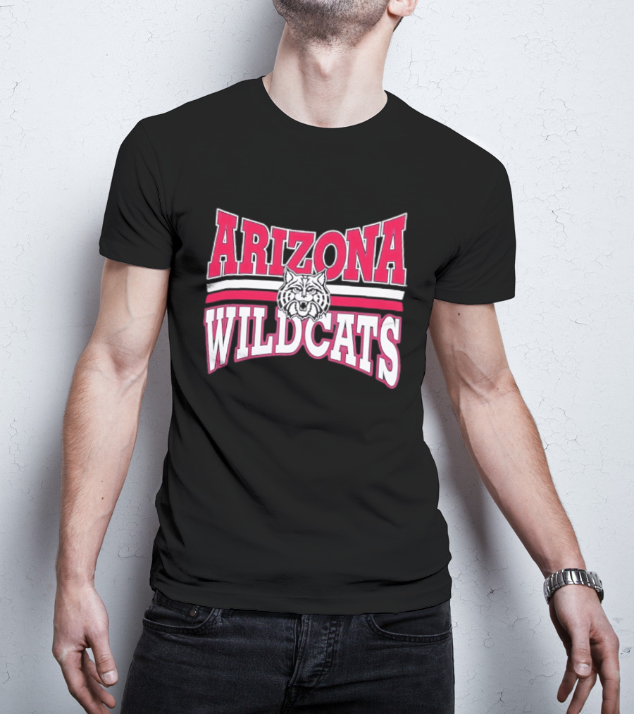 Arizona Wildcats NCAA Head Red White Stripes T-Shirt