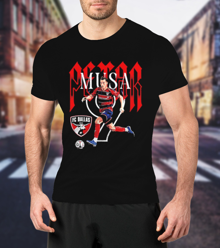 Petar Musa FC Dallas Number 9 Player Soccer T-Shirt