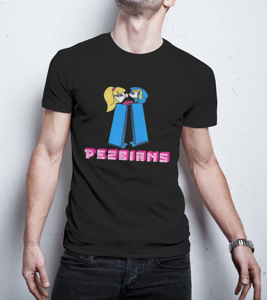 Pezbians The Powerpuff Girls Pez Dispenser Mashup T-Shirt