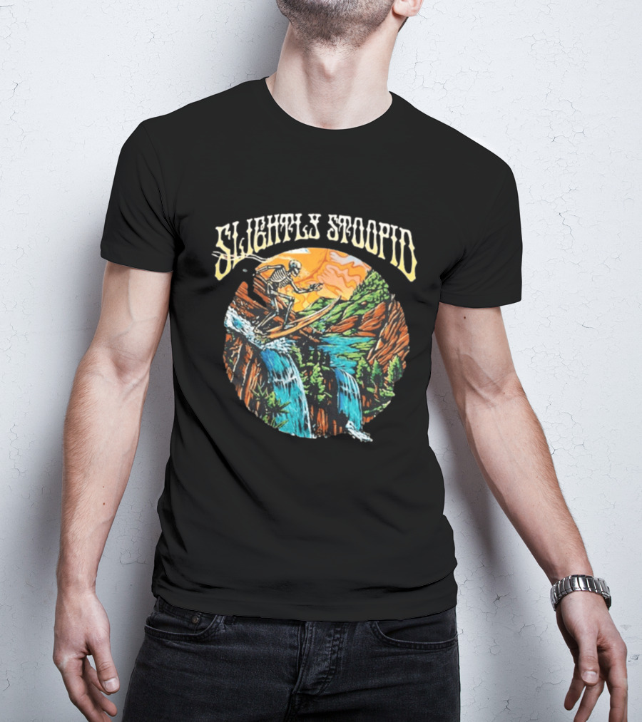 Slightly Stoopid Skeleton Surfing Red Rocks August 8 2026 T-Shirt