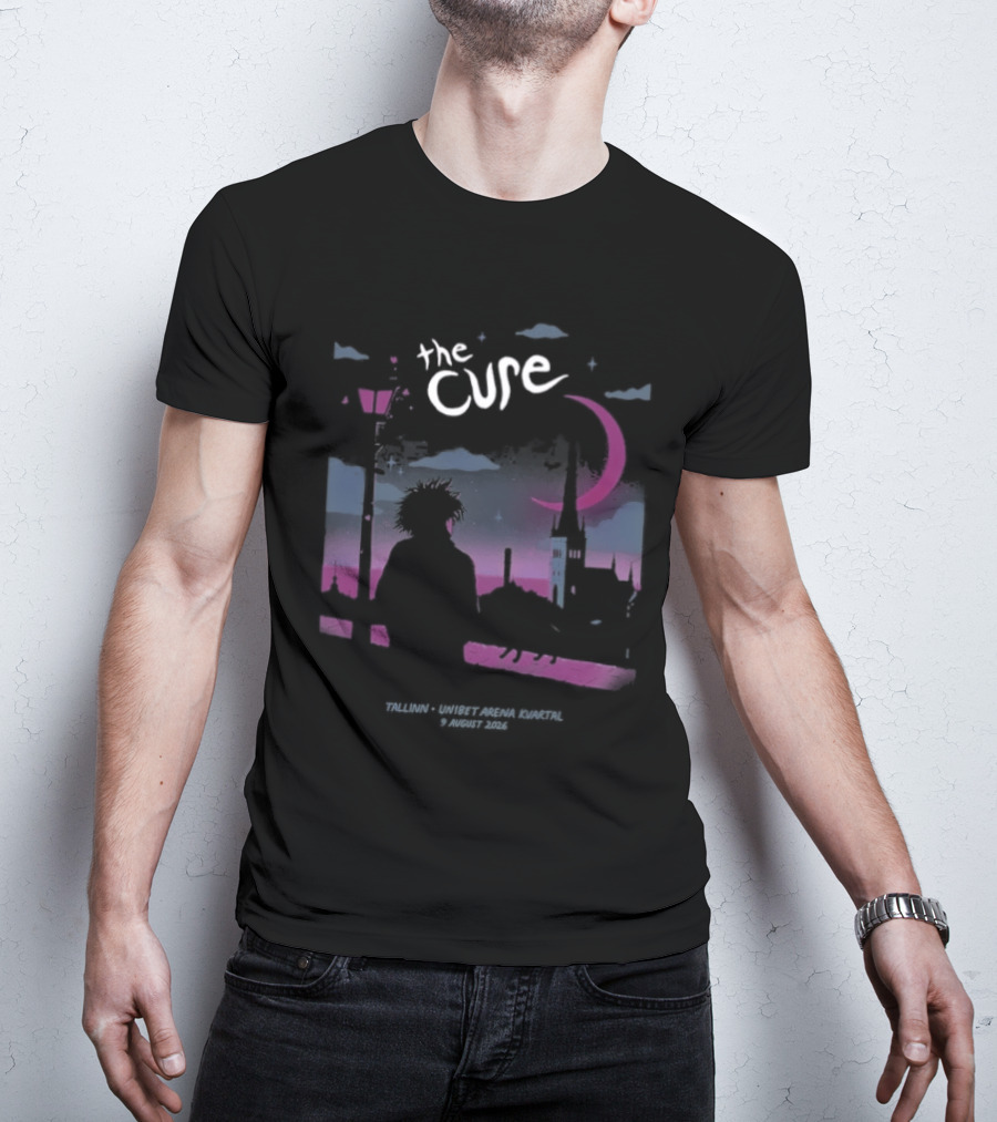 The Cure Tallinn 2026 Unibet Arena Kvartal 9 August Event T-Shirt