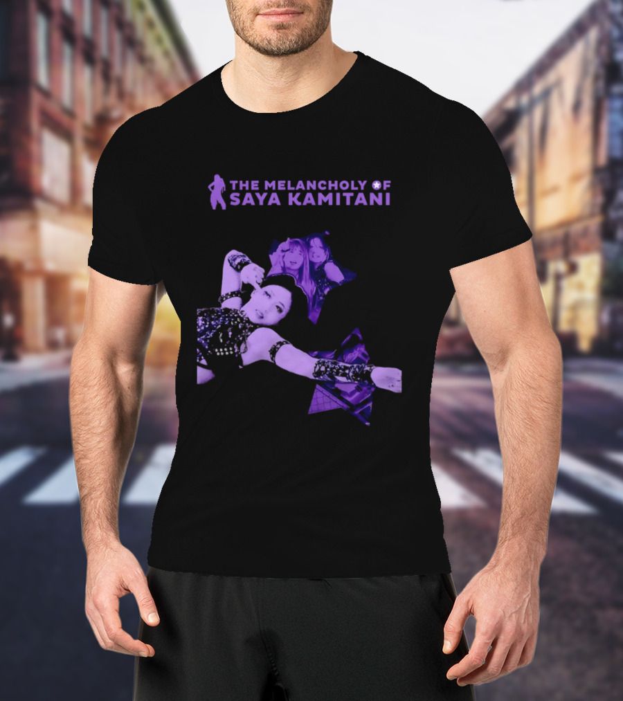 The Melancholy Of Saya Kamitani Purple Aesthetic T-Shirt