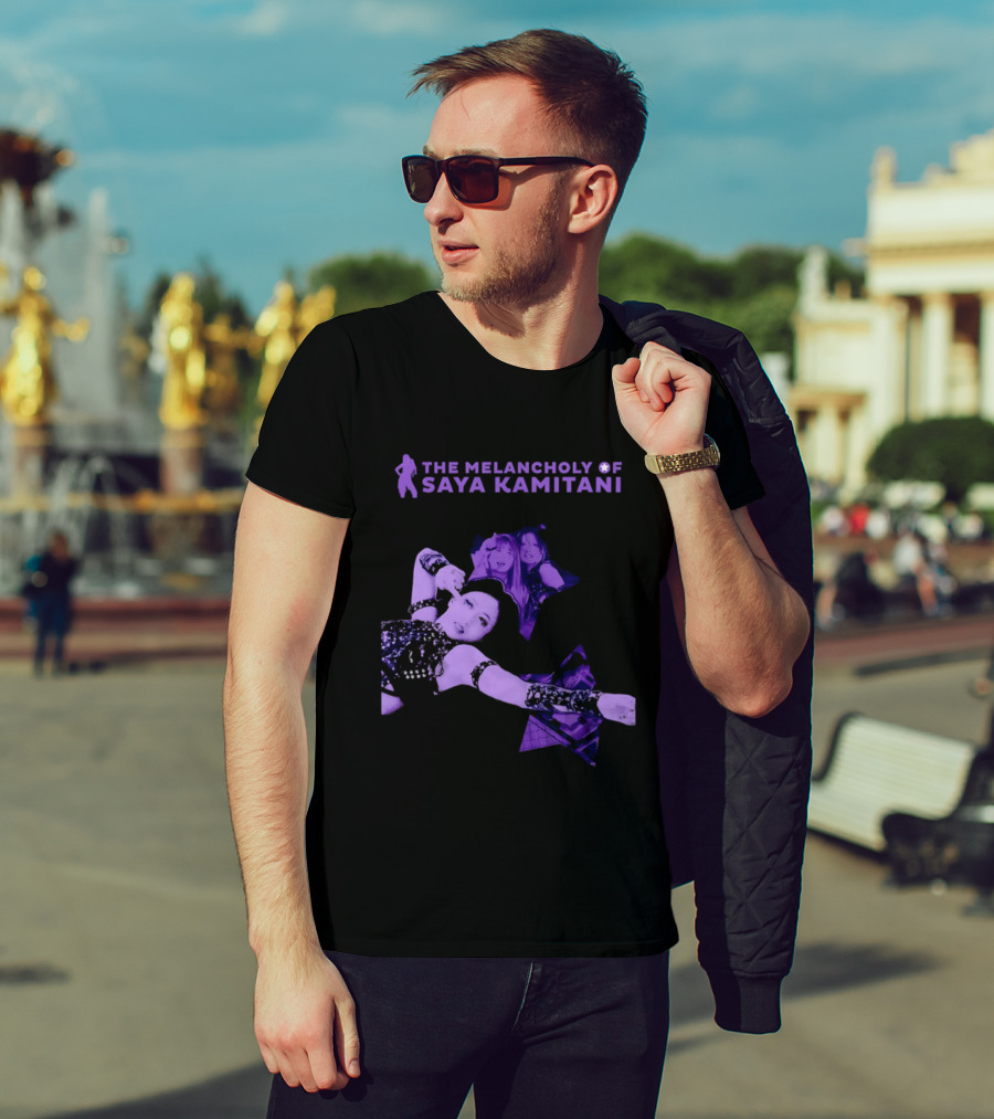 The Melancholy Of Saya Kamitani Purple Aesthetic T-Shirt