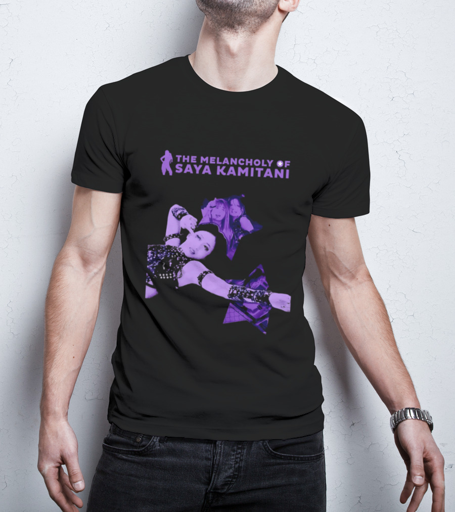The Melancholy Of Saya Kamitani Purple Aesthetic T-Shirt