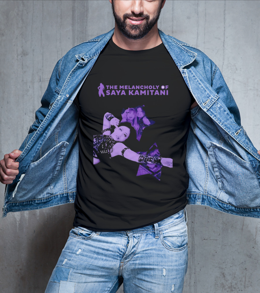 The Melancholy Of Saya Kamitani Purple Aesthetic T-Shirt