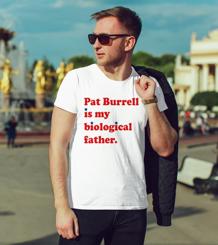 Pat Burrell Is My Biological Father Red Blue Star Dots T-Shirt