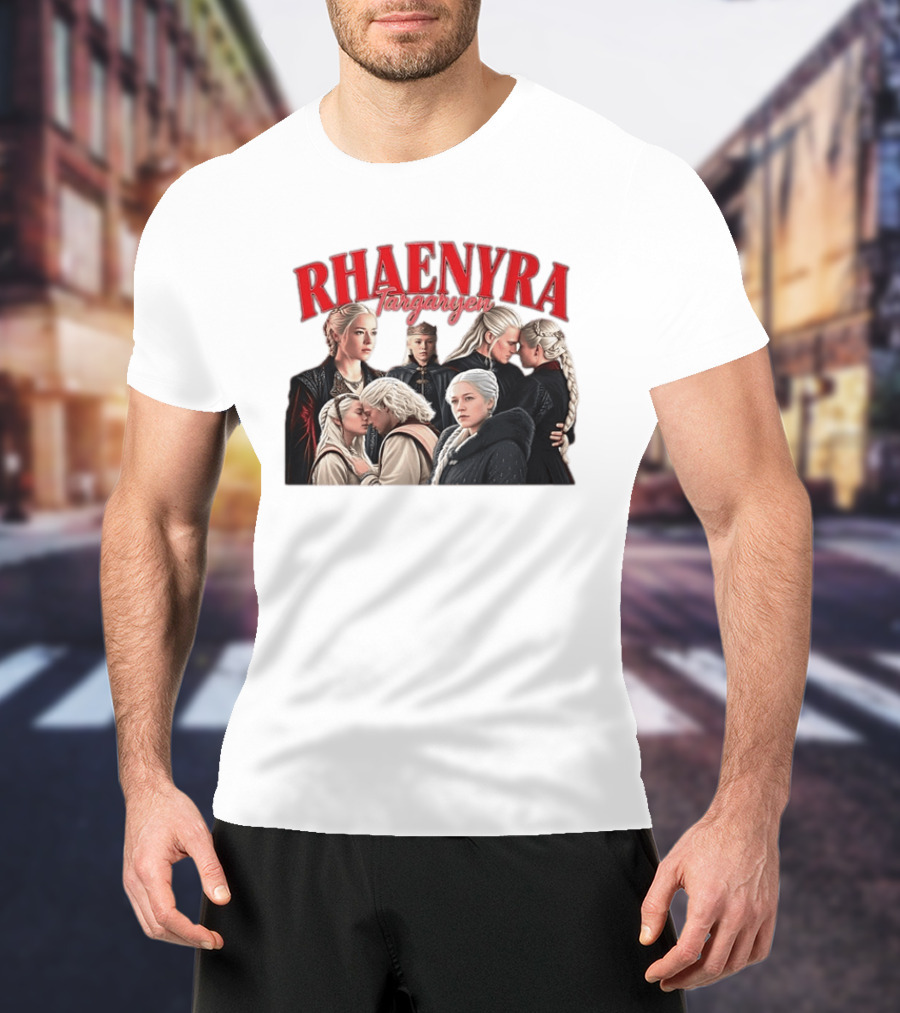 Rhaenyra Targaryen Photo Collage Bootleg Portraits T-Shirt