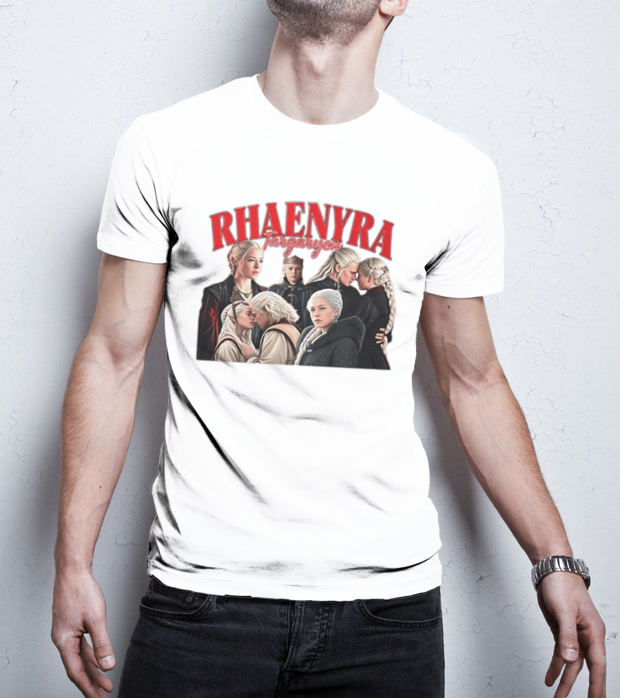 Rhaenyra Targaryen Photo Collage Bootleg Portraits T-Shirt