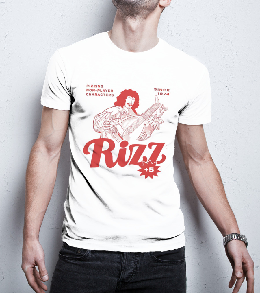 Rizzing Non Player Characters Since 1974 Rizz +5 Bard T-Shirt