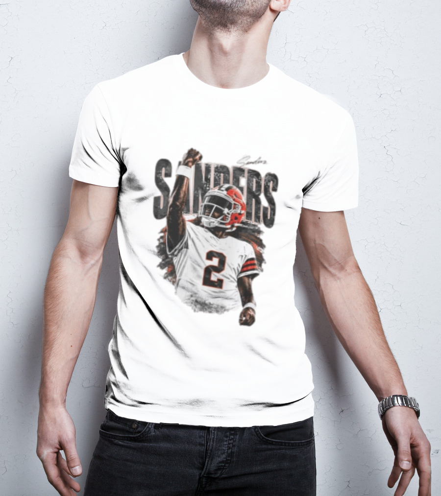 Sanders 2 Colorado Buffaloes Jersey Football Player T-Shirt