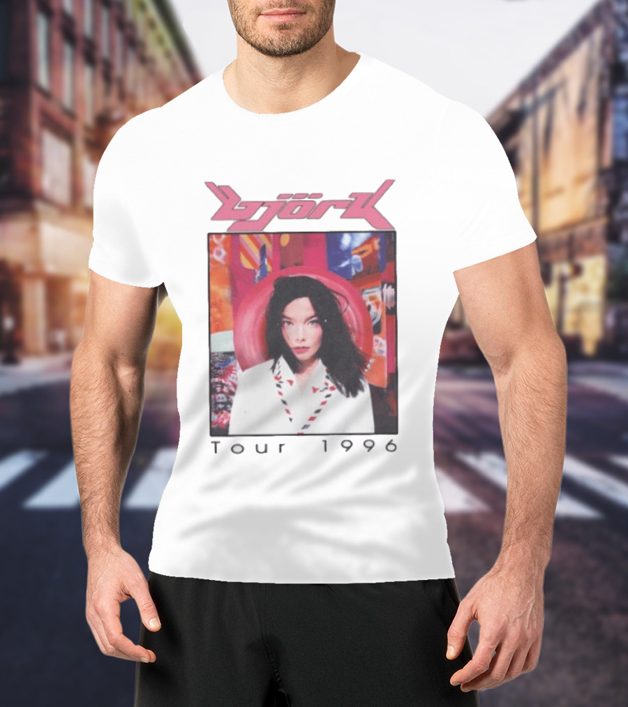 Björk Tour 1996 Post Icelandic Singer T-Shirt