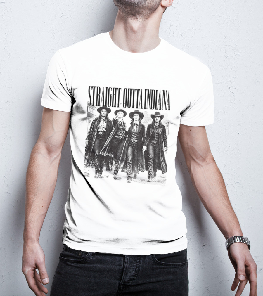 Straight Outta Indiana Cunningham Caitlin Clark Feverstone T-Shirt