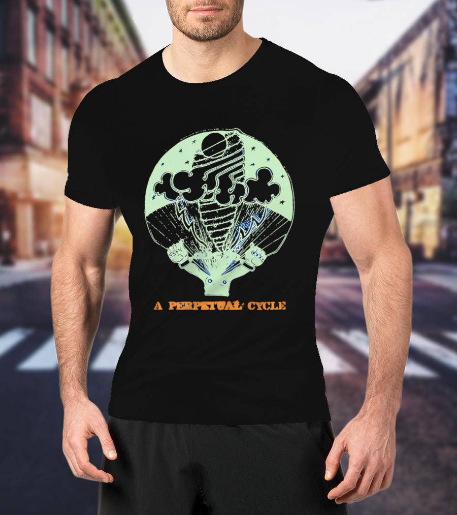 A Perpetual Cycle Tornado 4545 Hands Clouds Stars T-Shirt