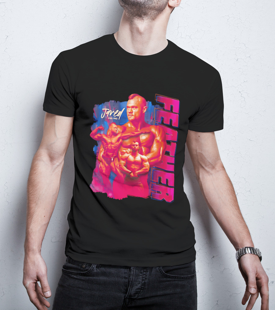 Jared Feather IFBB Pro Bodybuilding Champion Bold Visual T-Shirt