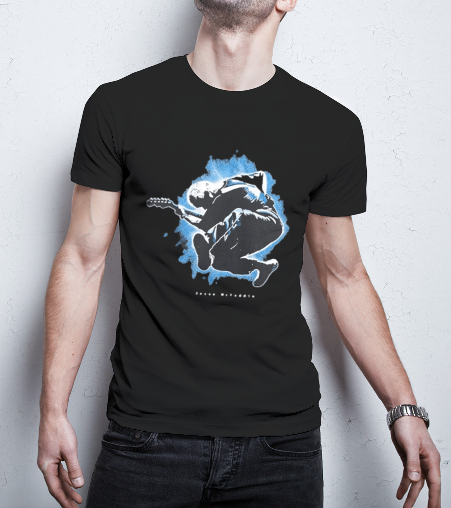 Jesse Mcfaddin Guitarist Blue Splash T-Shirt