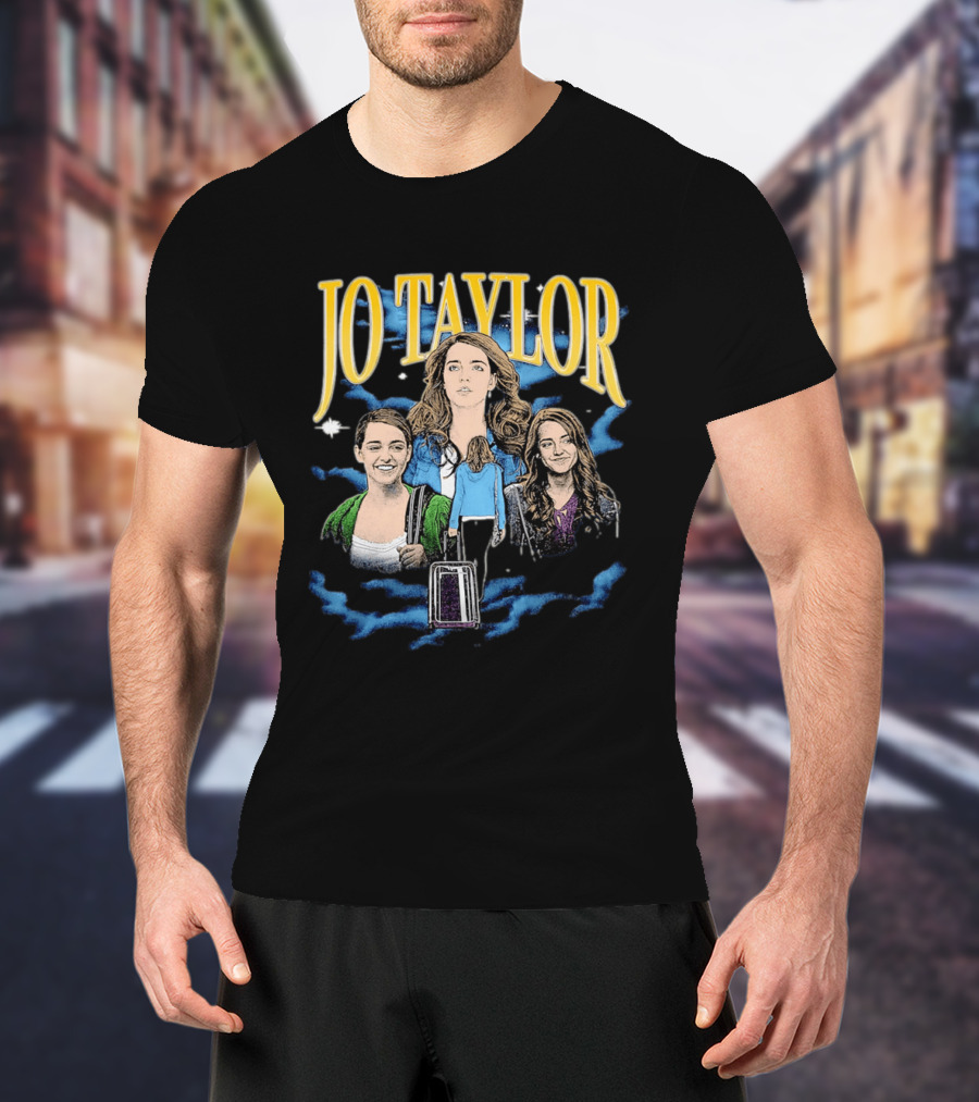 Jo Taylor Collage With Scenes And Luggage T-Shirt