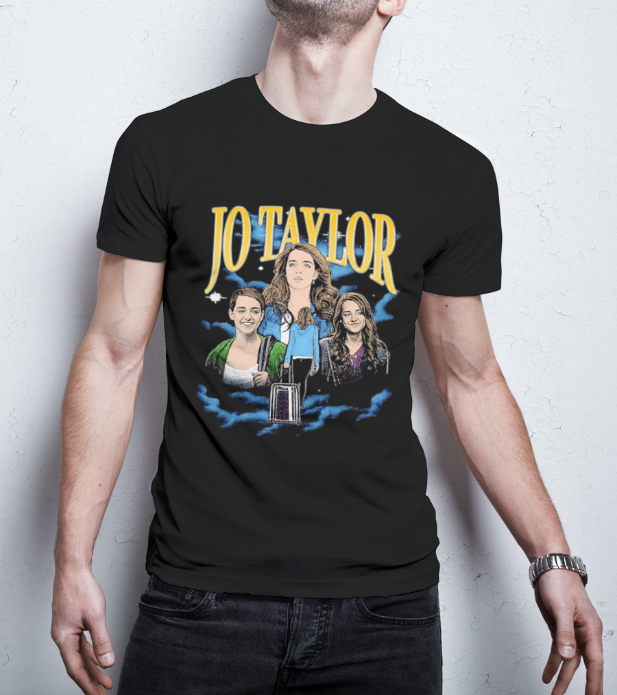 Jo Taylor Collage With Scenes And Luggage T-Shirt