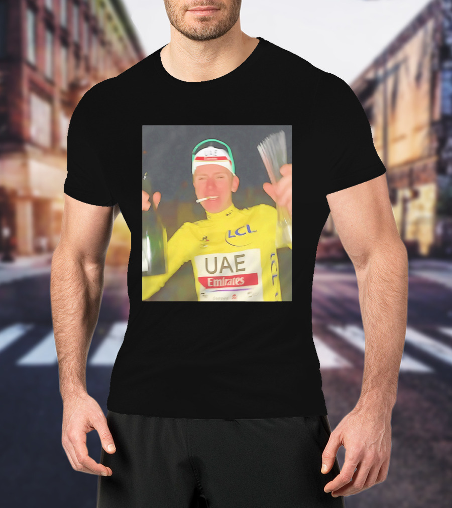 UAE Emirates LCL Tour De France Winner Celebrating T-Shirt
