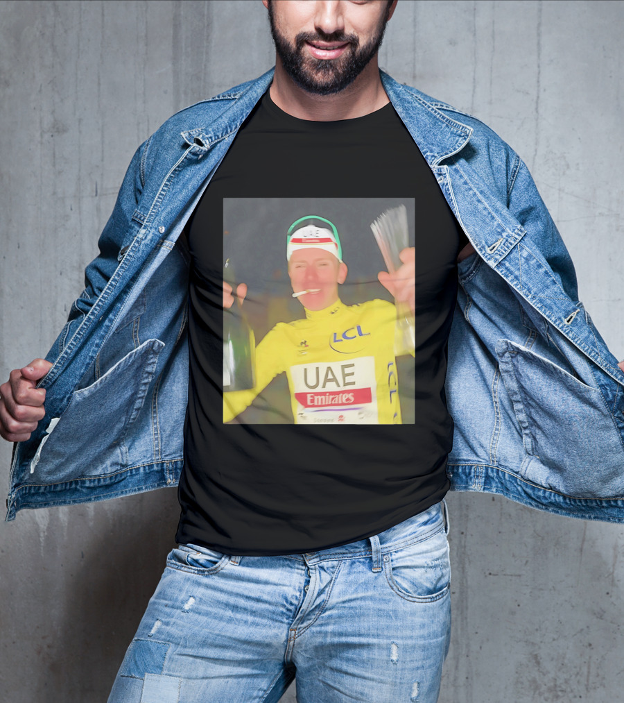 UAE Emirates LCL Tour De France Winner Celebrating T-Shirt