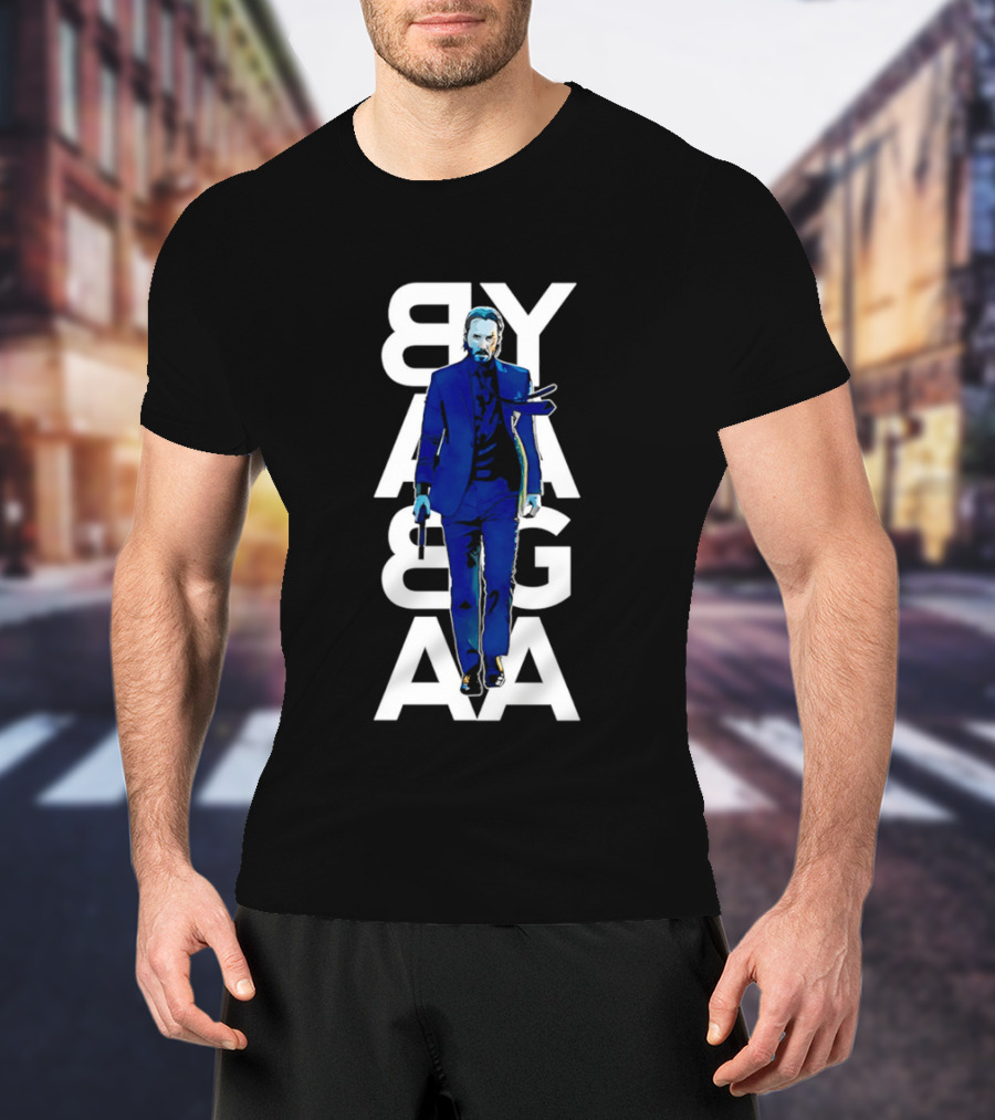 John Wick Baba Yaga Blue Suit Walking Gun T-Shirt