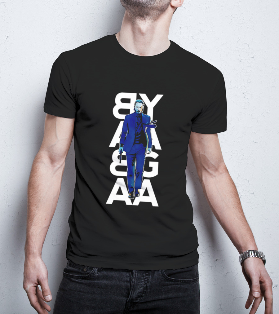 John Wick Baba Yaga Blue Suit Walking Gun T-Shirt
