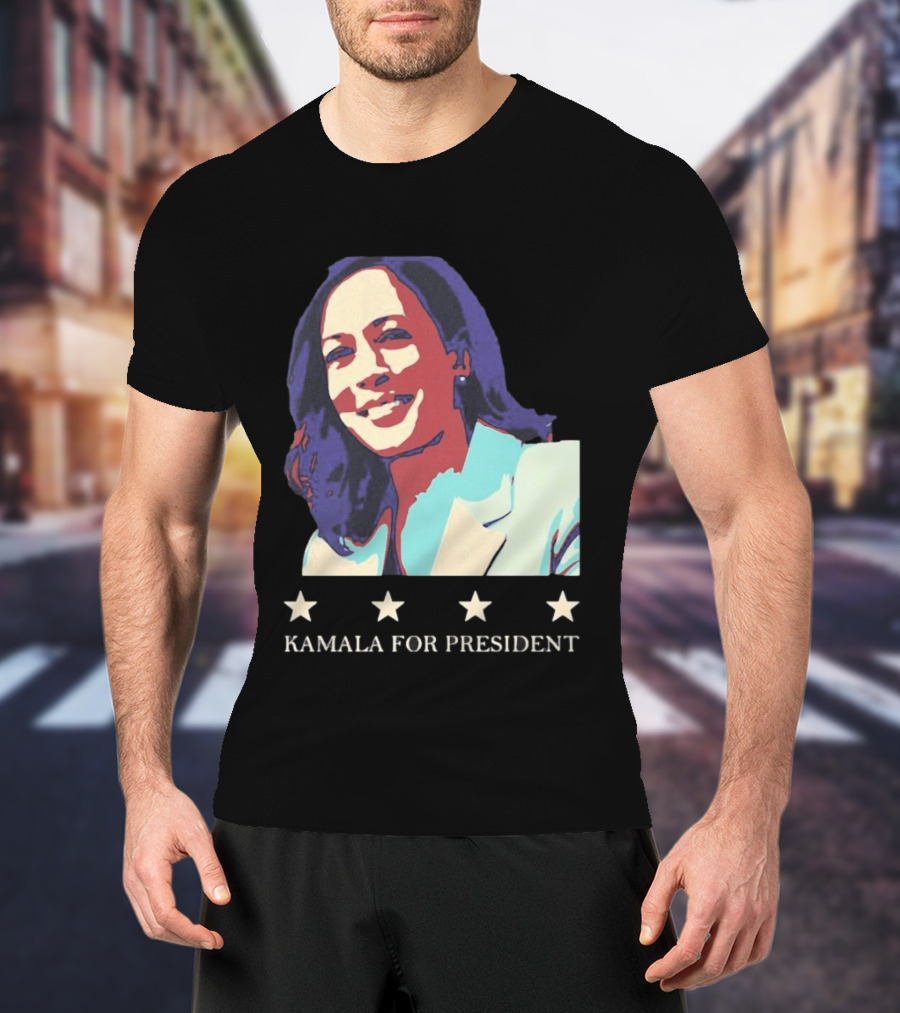 Kamala For President Pop Political Four Star T-Shirt