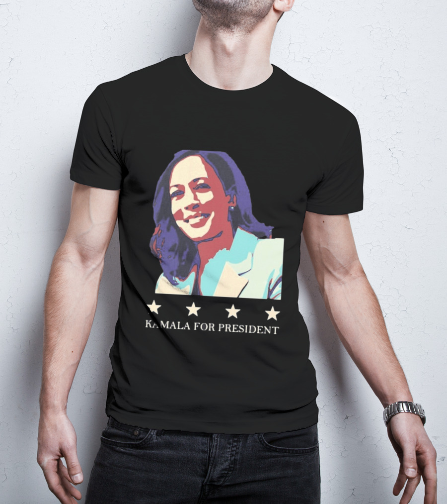 Kamala For President Pop Political Four Star T-Shirt