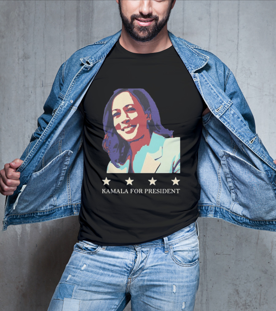 Kamala For President Pop Political Four Star T-Shirt