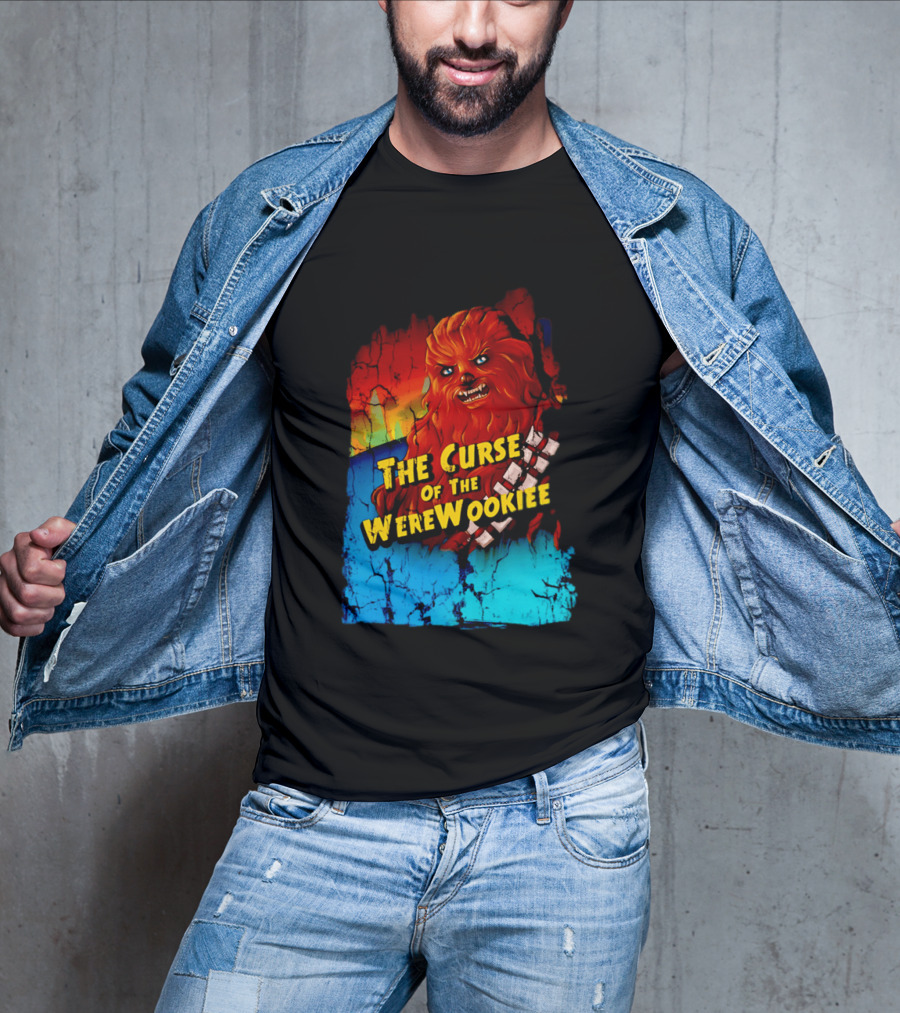 The Curse Of The WereWookiee Retro Horror Monster Mashup T-Shirt
