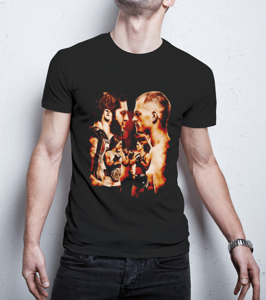 UFC 330 Matchup Islam Makhachev Vs Alexander Volkanovski Face Off T-Shirt