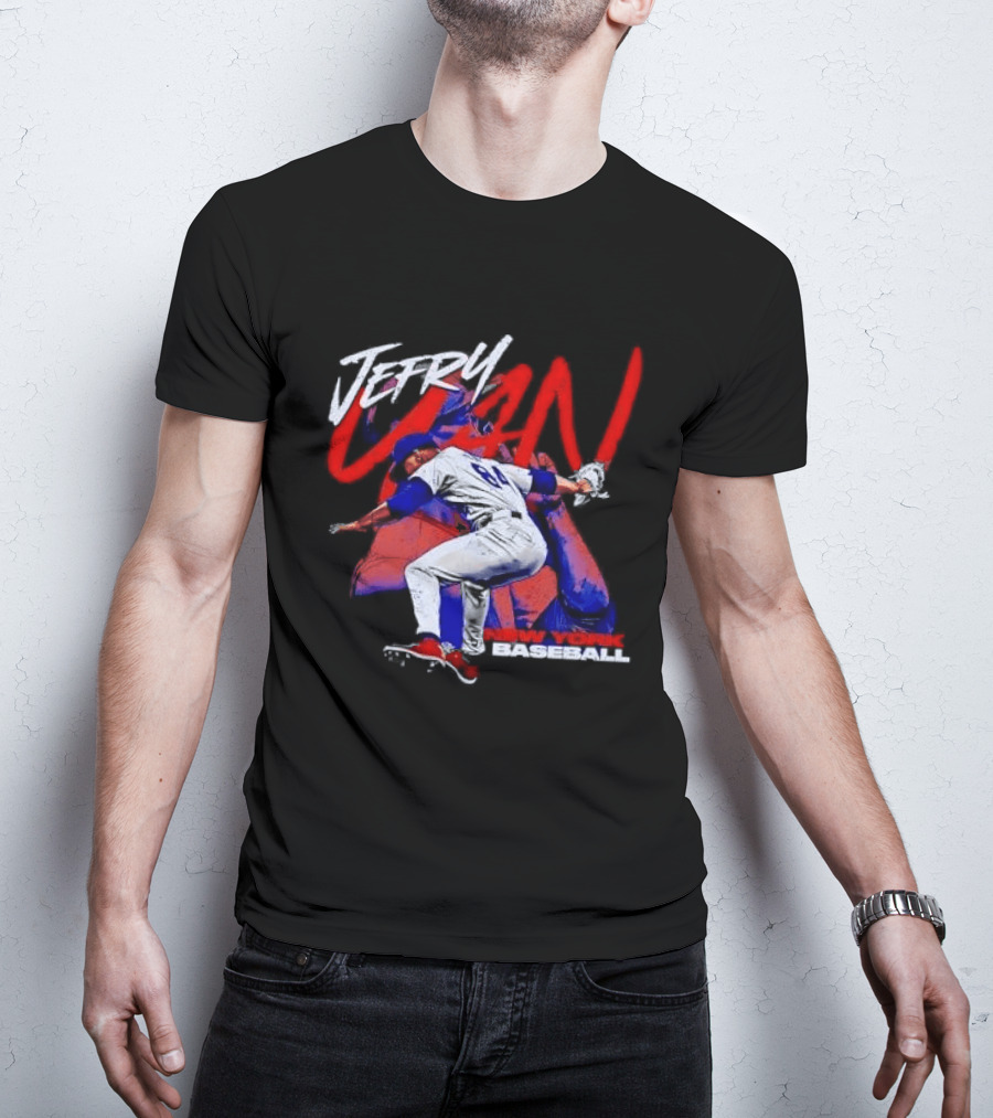 Jefry Yan New York Baseball Bootleg Pitcher Action Photo T-Shirt