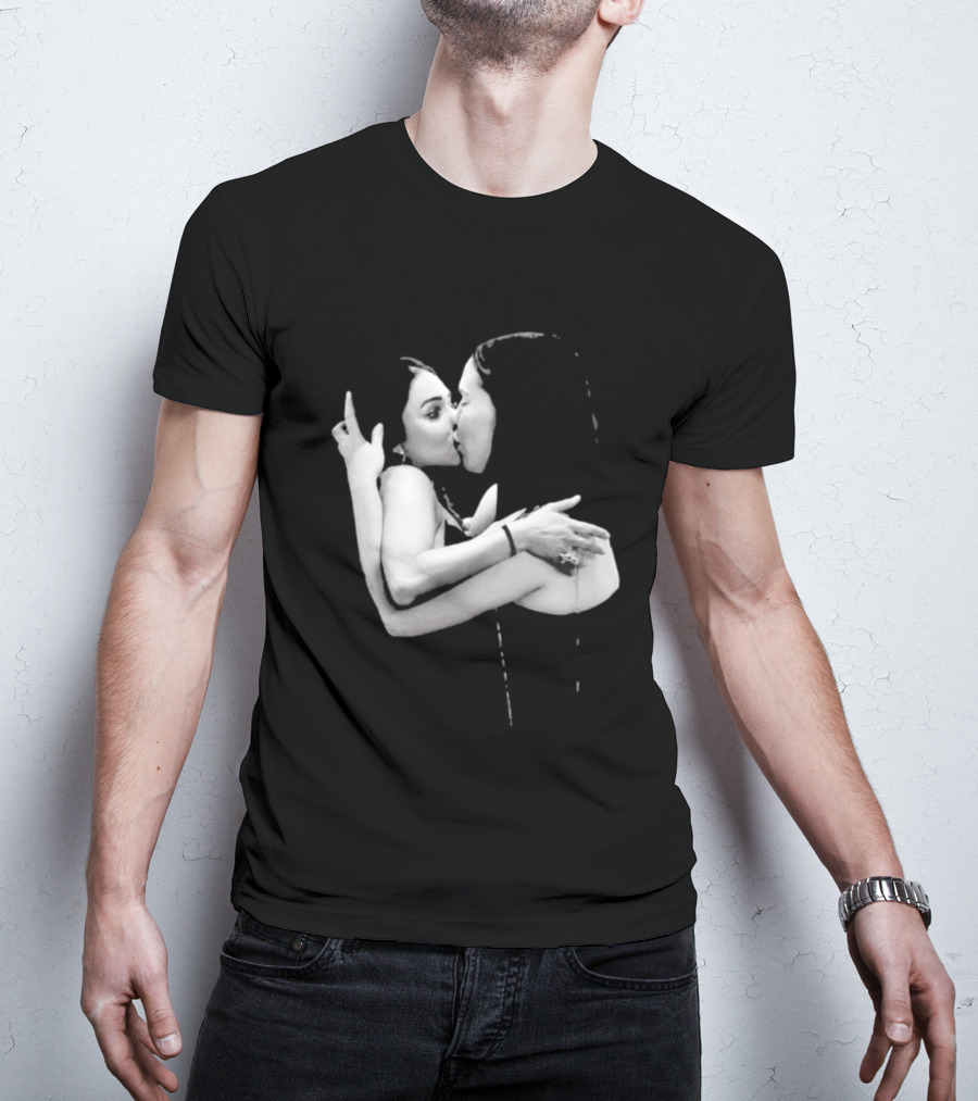 Nikita Rawal Viral Kiss Romantic Embrace T-Shirt