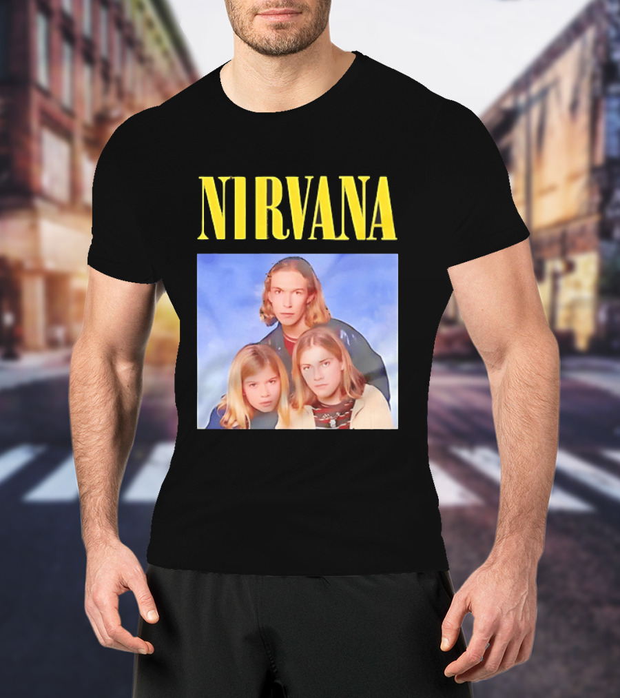 Nirvana Hanson Trio Blue Cloud Bootleg T-Shirt