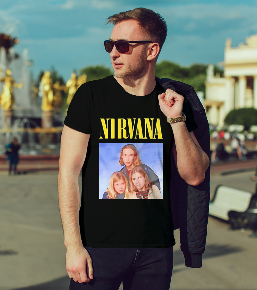 Nirvana Hanson Trio Blue Cloud Bootleg T-Shirt