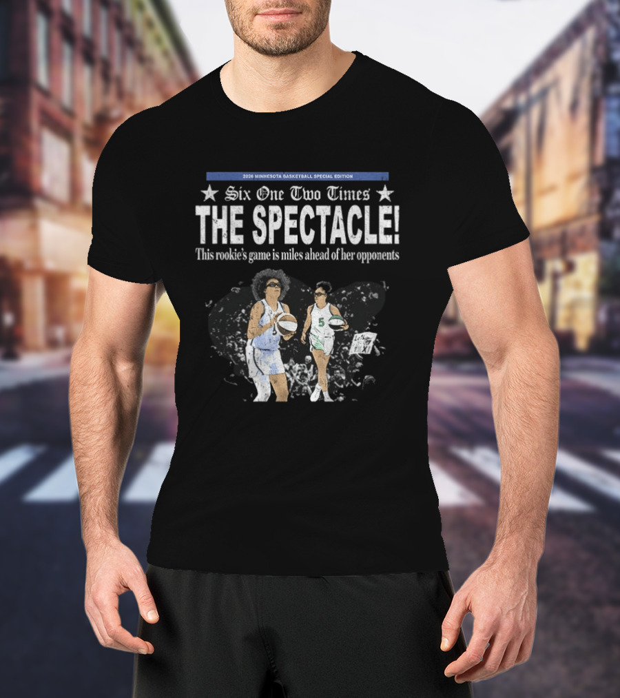 Six One Two Times 2026 Minnesota Basketball Special Edition The Spectacle Rookie's Game Miles Ahead T-Shirt