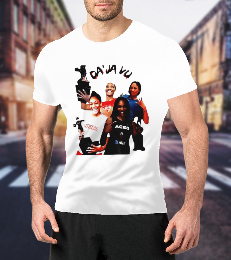 Aja Wilson DA'JA Vu Las Vegas Aces 4X MVP WNBA Legend T-Shirt