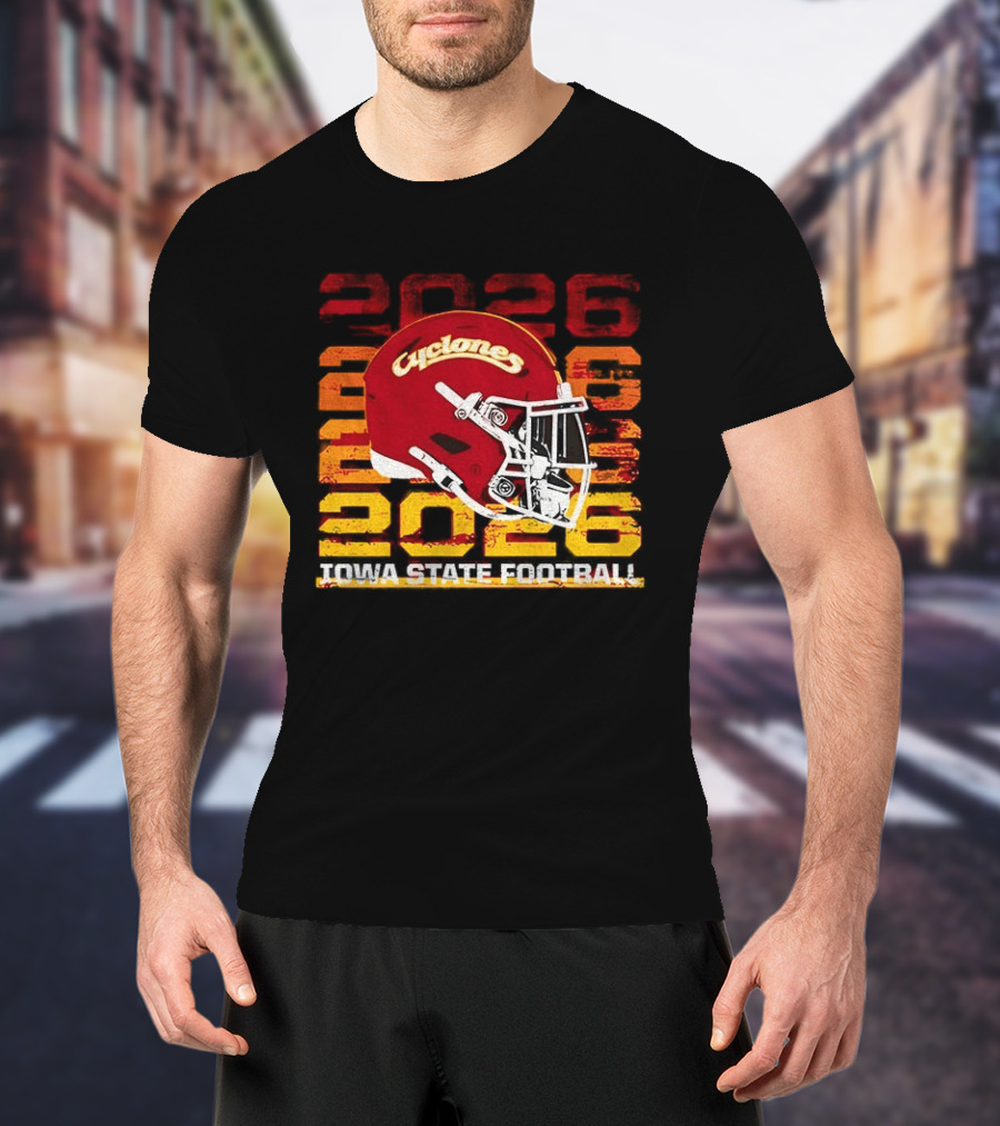 Cyclones Helmet 2026 Iowa State Football Gameday T-Shirt