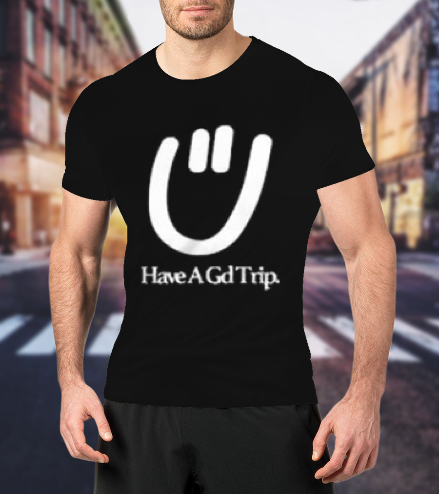 Have A Gd Trip Lemons Washed Smiley Face T-Shirt