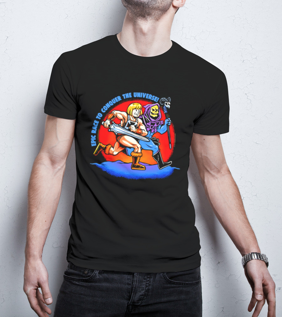 He Man And Skeletor Race To Conquer The Universe Masters Of The Universe T-Shirt