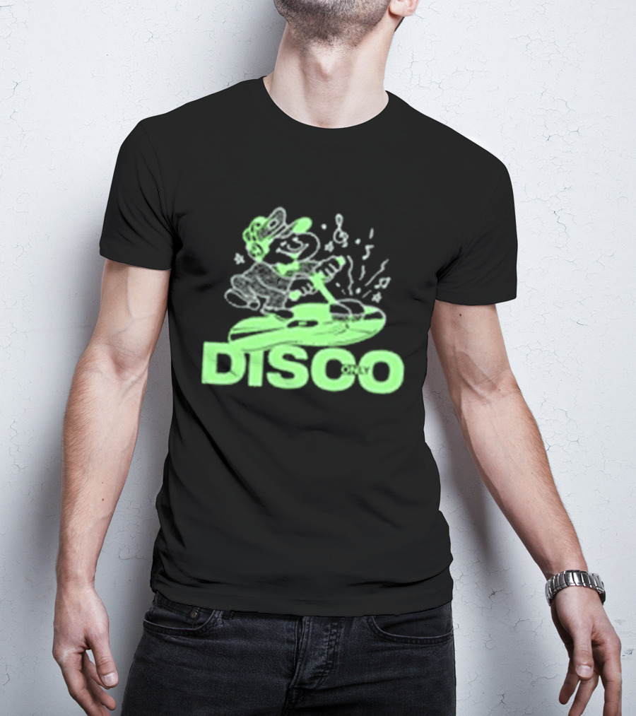 Disco Only Groove Maintenance Retro Character Dance Vibes T-Shirt