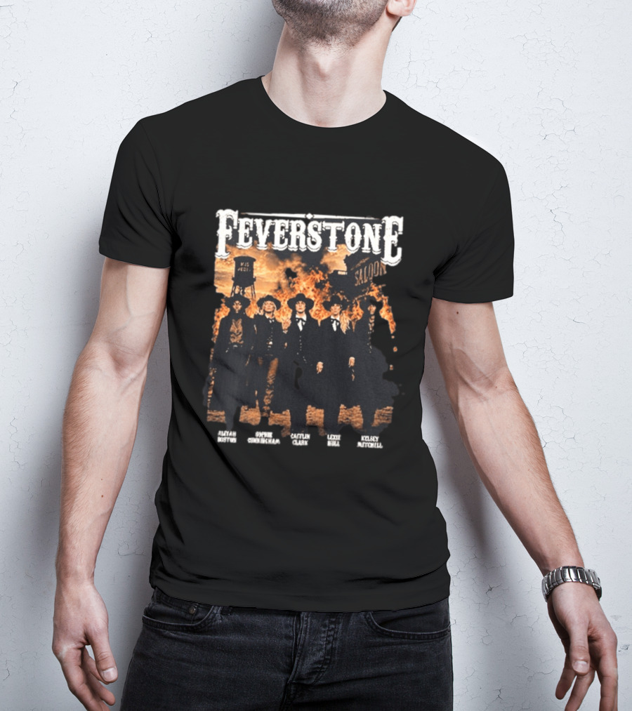 Feverstone Fever Saloon Fire Western Group T-Shirt