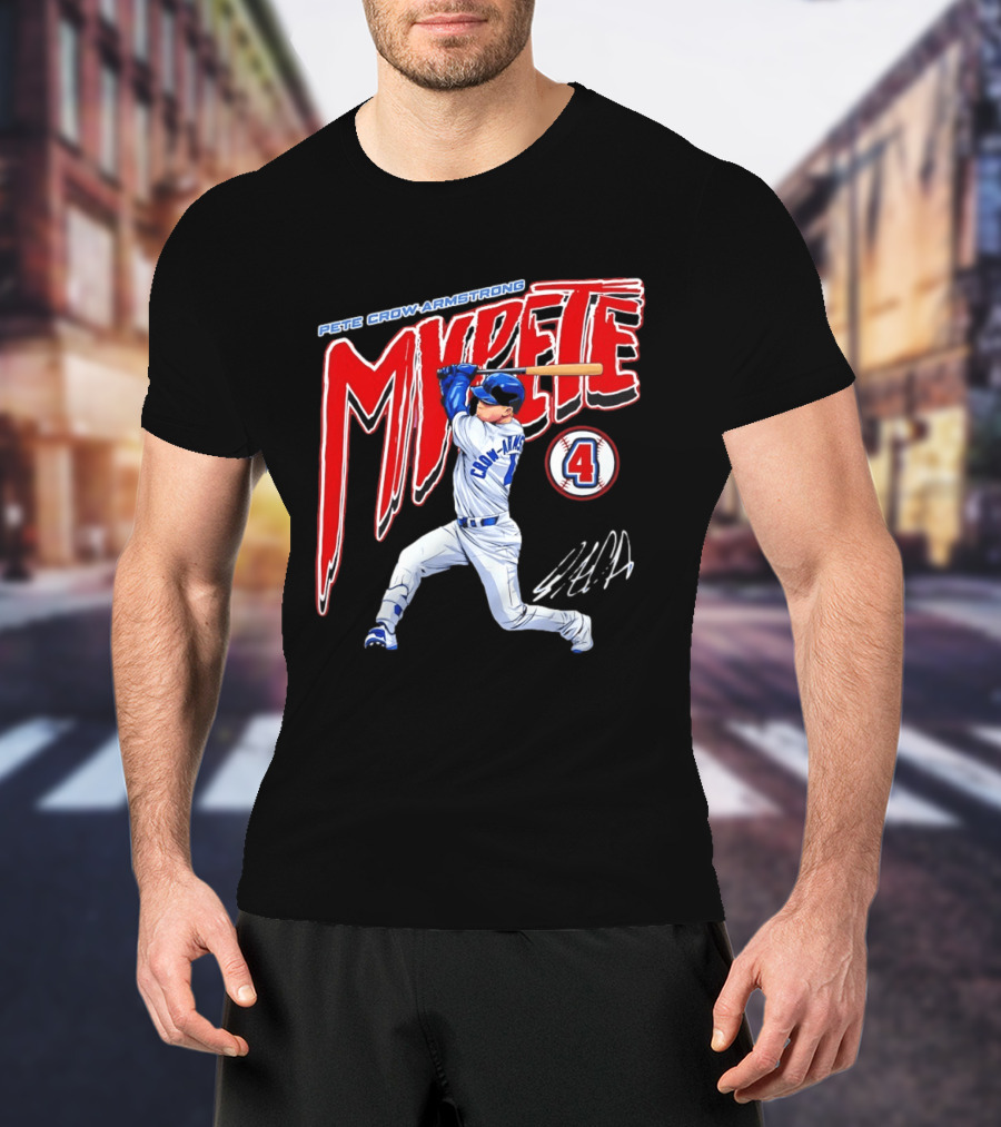 Pete Crow Armstrong MVPete Chicago Cubs Baseball Number 4 T-Shirt