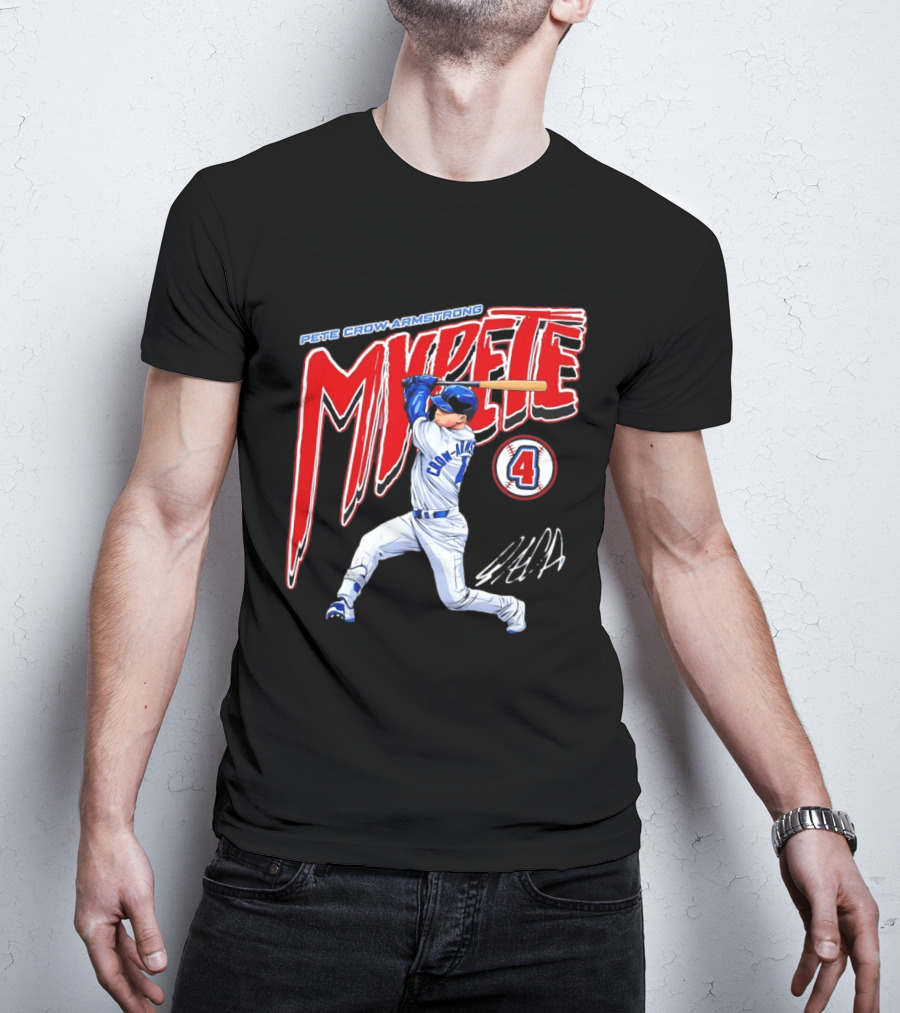 Pete Crow Armstrong MVPete Chicago Cubs Baseball Number 4 T-Shirt
