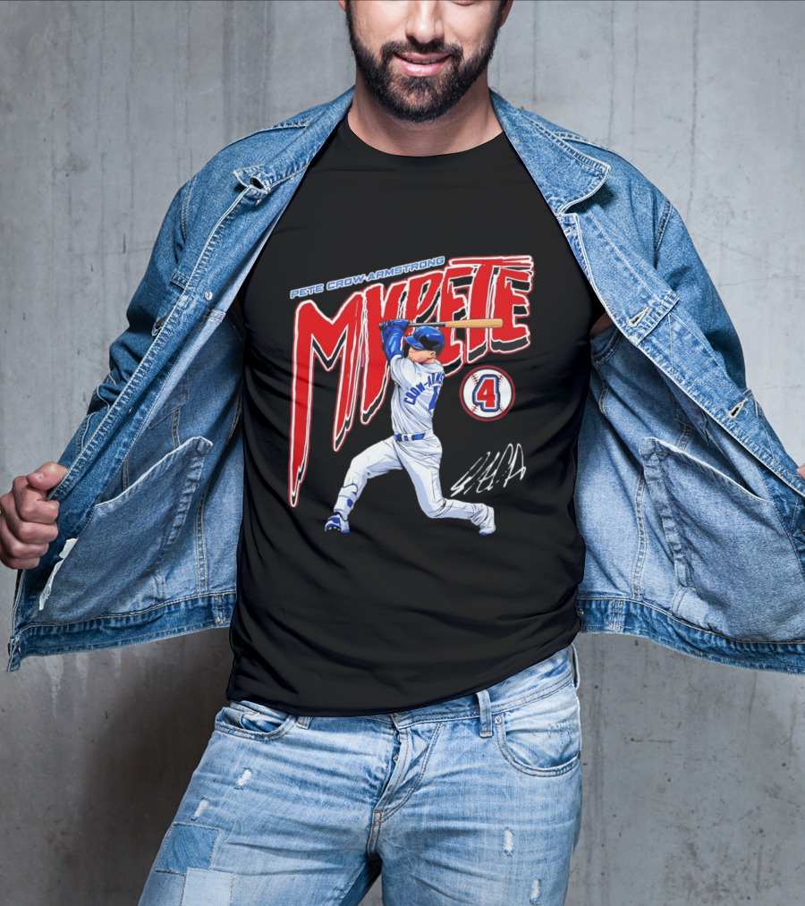 Pete Crow Armstrong MVPete Chicago Cubs Baseball Number 4 T-Shirt