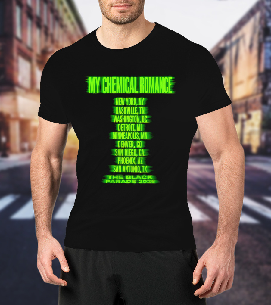 My Chemical Romance The Black Parade 2026 Nashville TN Tour Dates T-Shirt