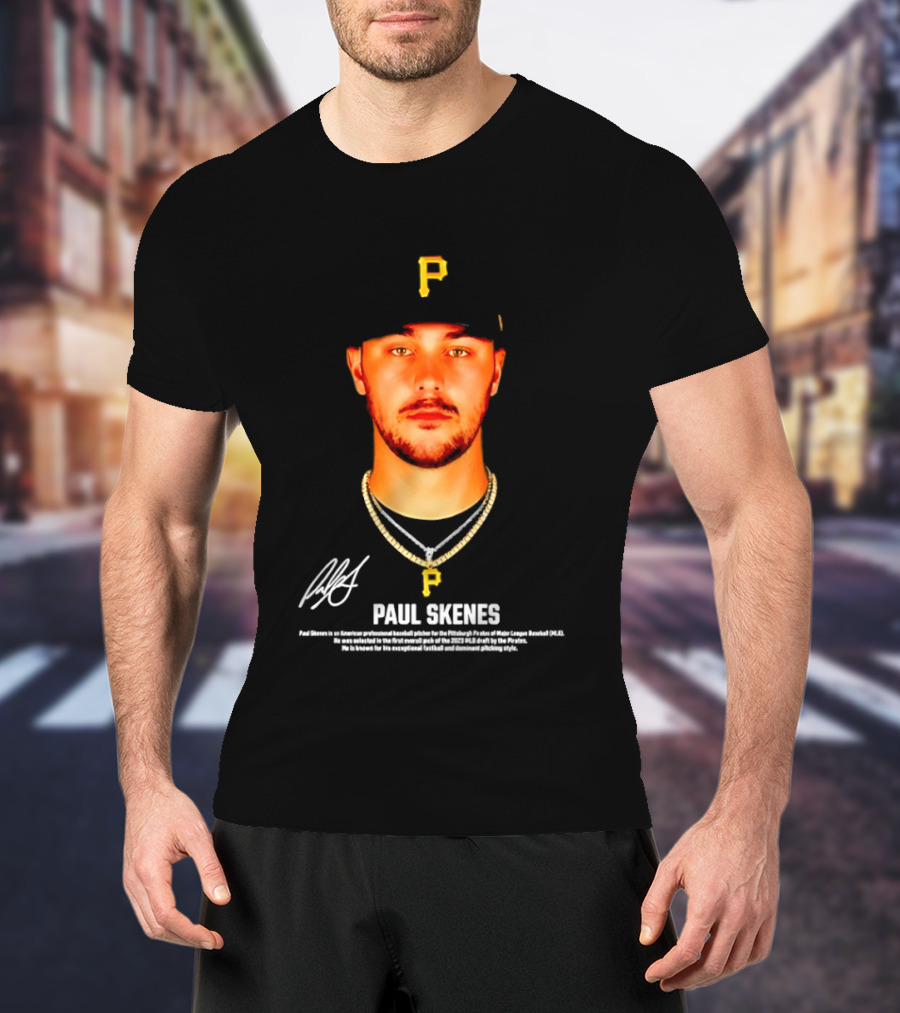 Paul Skenes Pittsburgh Pirates American Professional Baseball Player T-Shirt