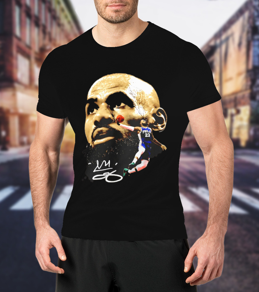 LeBron James Philadelphia 23 Dunk GOAT Signature T-Shirt