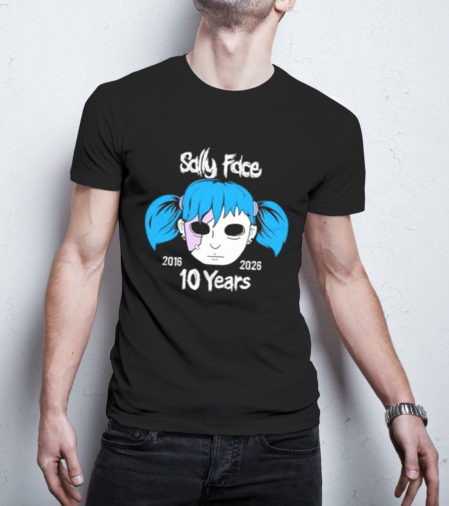Sally Face 10 Years Anniversary 2016 2026 T-Shirt