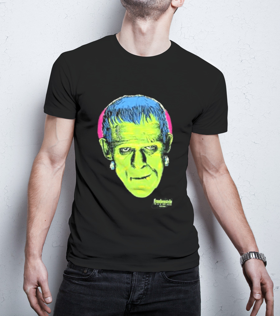 Frankenstein Universal Studios Monsters Head Travis Barker T-Shirt